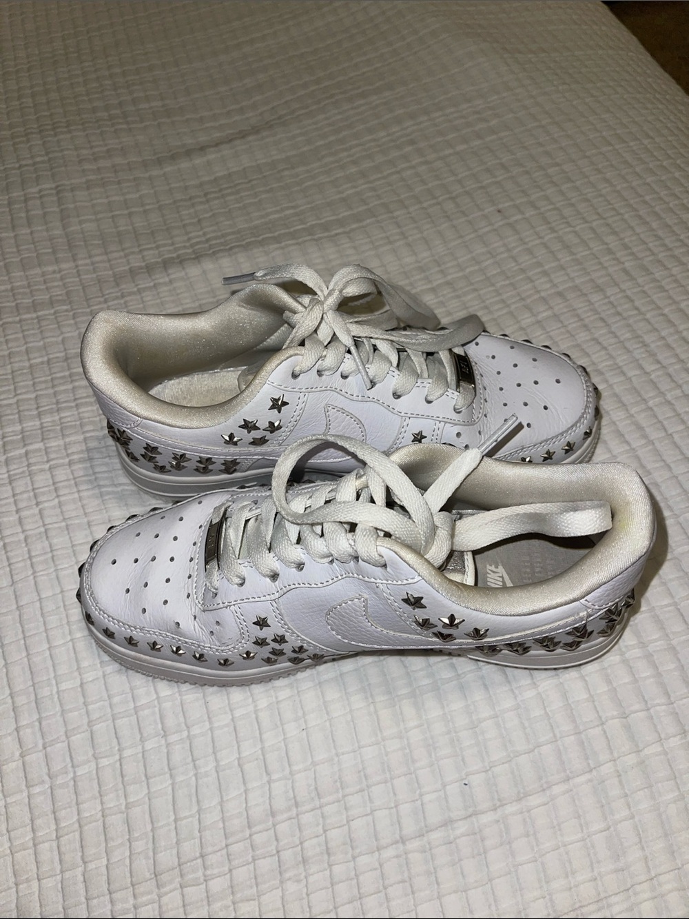 Nike Air Force Sneakers with Star Studs 6.5